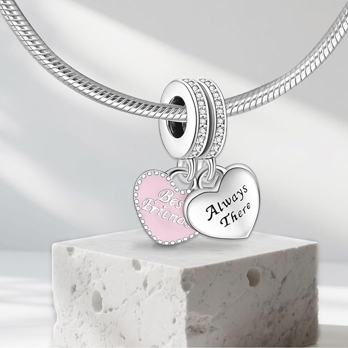 Annmors Charms for Bracelets Family Animal Safety Chains Nature Dangle for Women Bracelets & Necklace Pendant