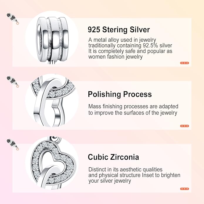 Annmors Charms for Bracelets Family Animal Safety Chains Nature Dangle for Women Bracelets & Necklace Pendant