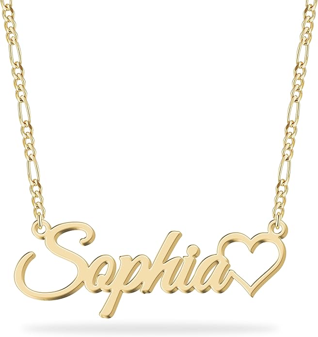 Custom Name Necklace - 925 Sterling Silver & 316 Stainless Steel, 14 Fonts & Multi-Language Options, 4 Colors, 5 Chain Styles, Personalized Gift with Premium Box