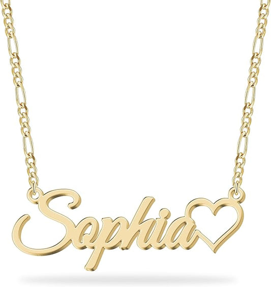 Custom Name Necklace - 925 Sterling Silver & 316 Stainless Steel, 14 Fonts & Multi-Language Options, 4 Colors, 5 Chain Styles, Personalized Gift with Premium Box