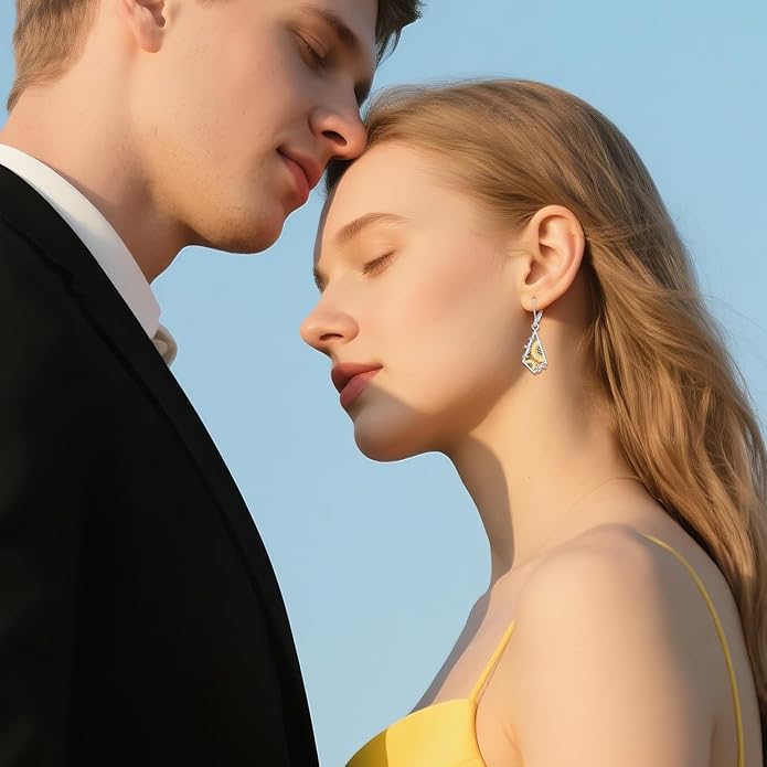 Scottish Thistle/Sunflower/Violet/Daffodil/Orchid Earrings Sterling Silver Flower Dangle Dangling Drop Boho Earrings Jewelry Gifts for Women