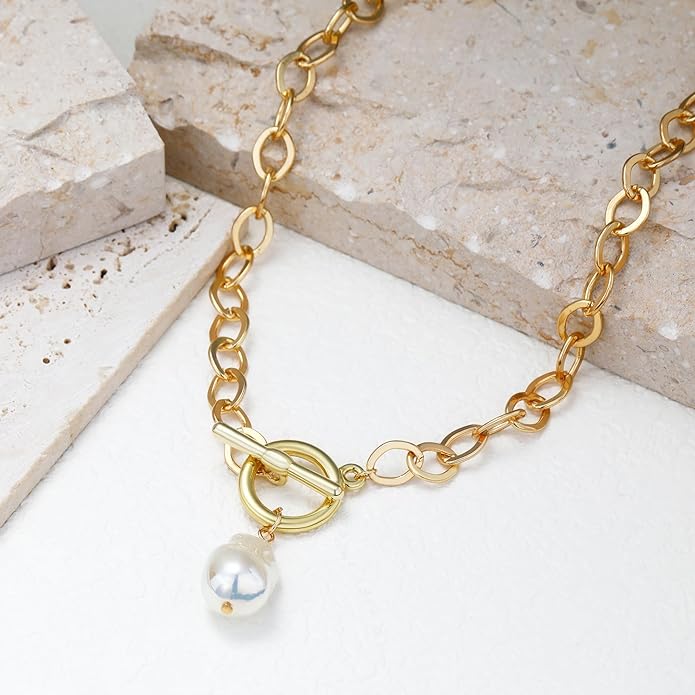 Charm Necklace for Women Gold Evil Eye Sun Moon Flower Coin Pendant Necklace Dainty Paperclip Chain Vintage Luck Amulet Choker Necklaces Celestial Jewelry Gift