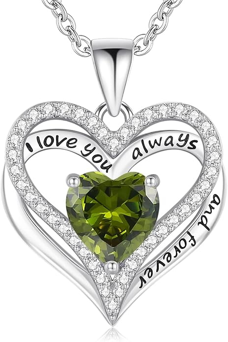 S925 Sterling Silver Necklace for Women, Wife Jewelry Rose Gold, Mom Birthday Valentines Mothers Day Gifts, Girlfriend Necklaces, Daughter Heart Jewel, Anniversary for Her