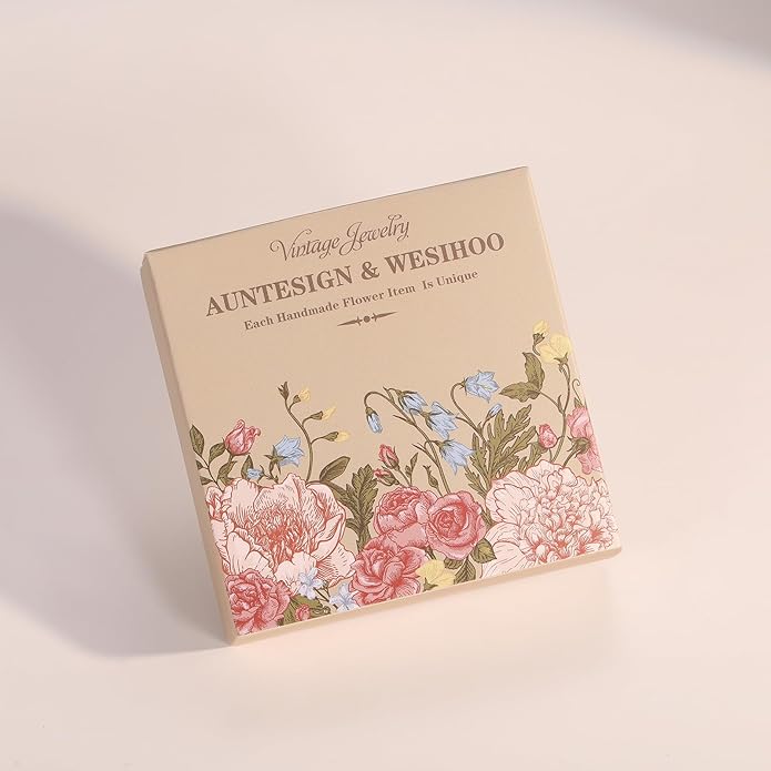 Forget-Me-Not and Queen Anne's Lace Pressed Wildflower Necklace | Birth Month Real Flower Necklace | Gold/Silver Pressed Flower Jewelry | Personalized Handmade Jewelry