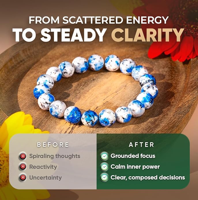 Conscious Items Spiritual Bracelets for Women & Men, Healing Crystal Bracelet with Natural Stones for Meditation, Chakra Alignment & Inner Transformation