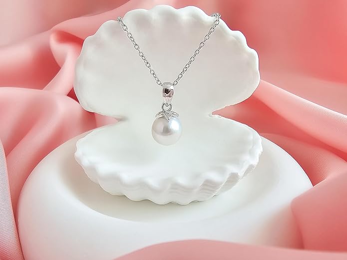 Gifts For Wife Wedding Anniversary - mothers day gifts for wife - AAA+ Real Pearl Necklaces For Women (18k Gold Platting 925 Sterling Silver) mothers necklace ideas Birthday Freshwater Pearl Necklace