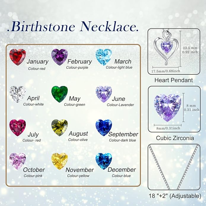 Heart Necklaces for Women 925 Sterling Silver Pendant Necklace Rose Gold Plated White Gold/14K Gold Plated Love Necklace for Her Girlfriend Wife Valentines Day Birthday Women Jewelry 18"+2"