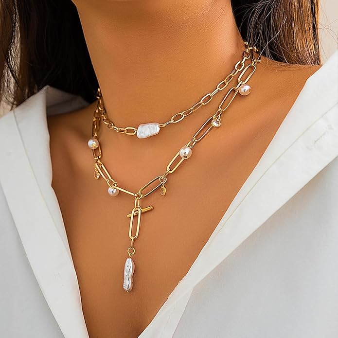 Choistily Charm Necklace Dainty Gold Western Outfit Beach Jewelry for Women Trendy Cowgirl Accessories for Women Gold Bow Sea Shell Pendant Necklace Preppy Stuff Summer Jewelry 2025