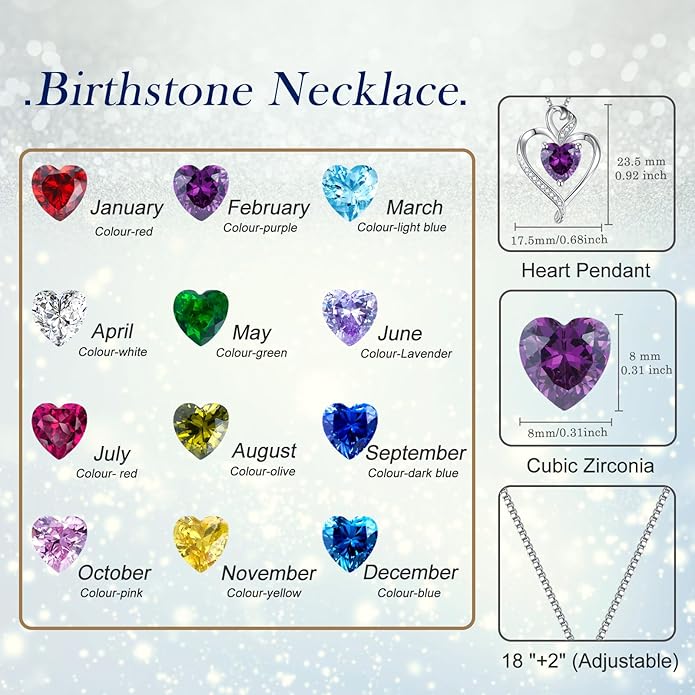 Heart Necklaces for Women 925 Sterling Silver Pendant Necklace Rose Gold Plated White Gold/14K Gold Plated Love Necklace for Her Girlfriend Wife Valentines Day Birthday Women Jewelry 18"+2"