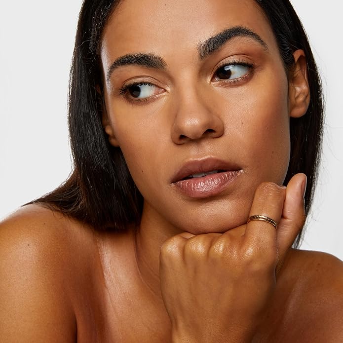 Hey Harper Gold Ring for Women - Gold Plated Stacking Waterproof & Sweatproof Jewerly Ring - Everday Non Tarnish Cute Fashion Circle Rings