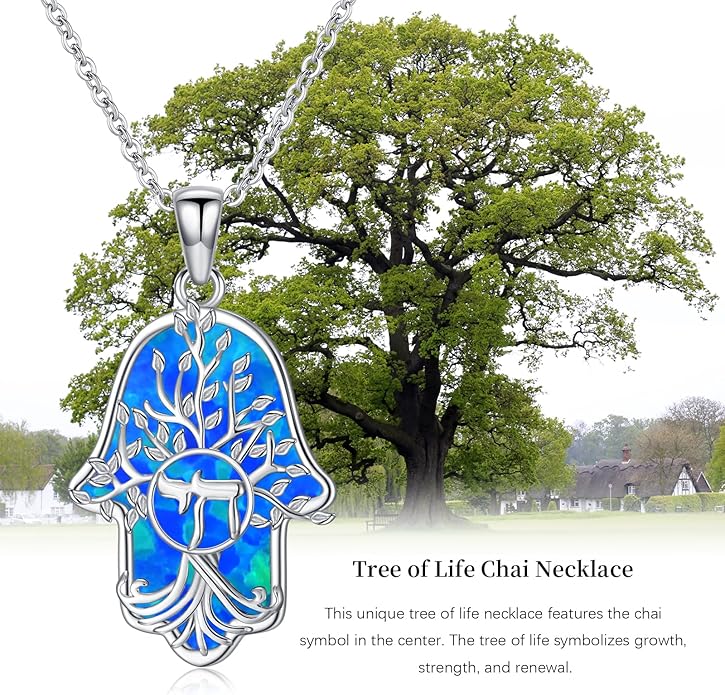 Hamsa Necklace 925 Sterling Silver Evil Eye/Lotus Flower/Star of David/Chai/Yin Yang Hamsa Hand Pendant Jewelry Hand of Fatima Gifts for Women