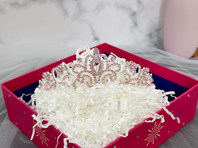 JETKONG 3 Pcs Bachelorette Party Decorations Bridal Shower Crown, Bride to Be Sash&Veil for Women Bachelorette Party Gifts, Bachelorette Party Supplies, Gifts, Favors (Pink)