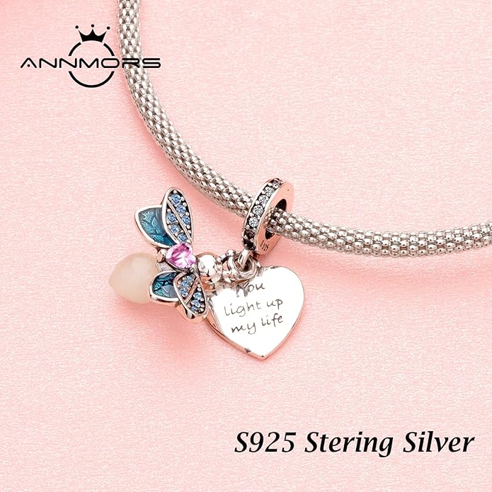 Annmors Charms for Bracelets Family Animal Safety Chains Nature Dangle for Women Bracelets & Necklace Pendant