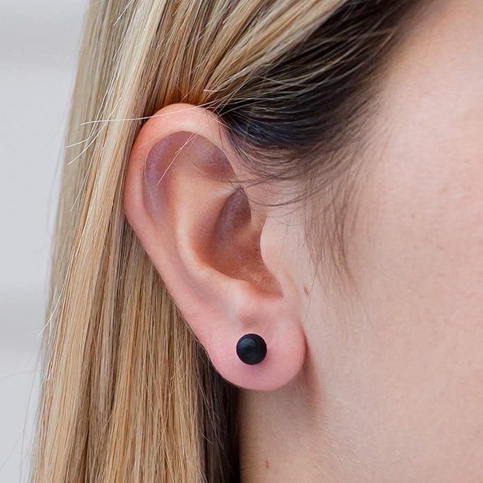 Wood Stud Earrings for Women - Wooden Handmade Earrings - Surgical Steel Brown Boho Earrings