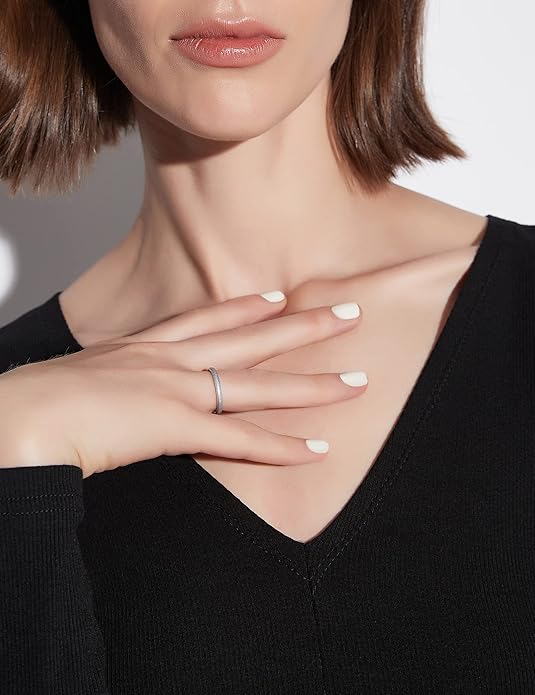 Greenpod 2mm 4mm 6mm Tungsten Wedding Bands Ring for Women Men Rose Gold/Silver/Gold/Black Polished Slim Engagement Promise Rings Comfort Fit Size 4-13