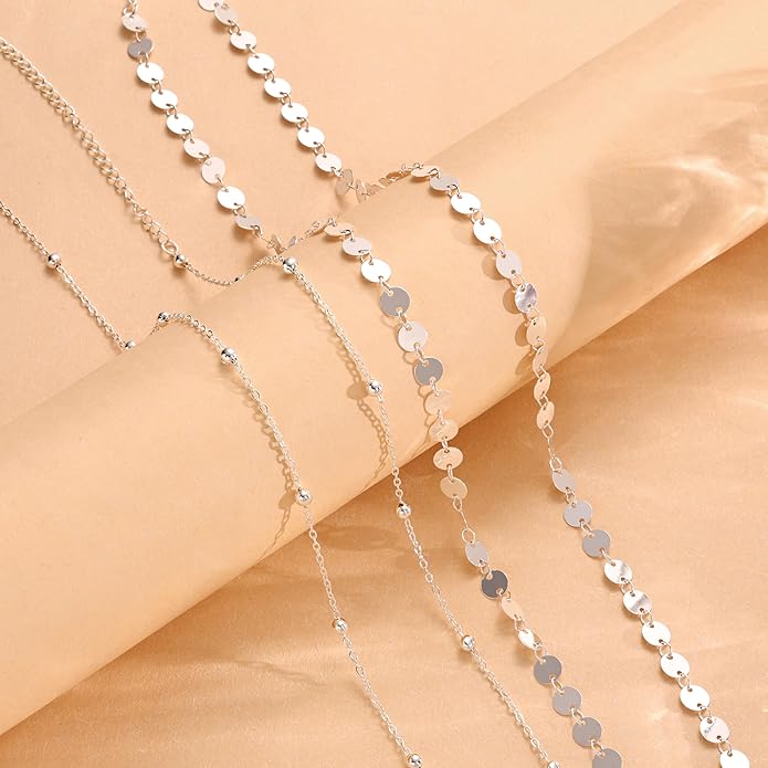 CHESKY Gold Waist Chain, 14K Gold Plated Belly Chain Adjustable Waterproof Body Chain Sexy Bikini Waist Beads for Women Satellite Beads Diamond Pearl Coin Chain Dainty Body Chain Jewelry for Women