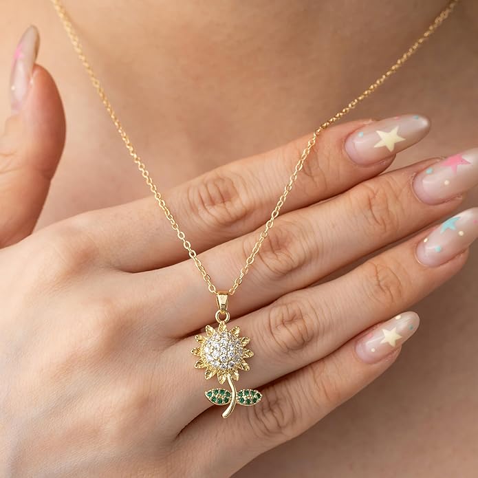 Baydurcan Dainty Gold Necklace for women - 14K Gold Plated Pendant Necklaces Gifts for Friends Sister Mother, Birthday, Christmas, Graduation, Inspirational Gifts