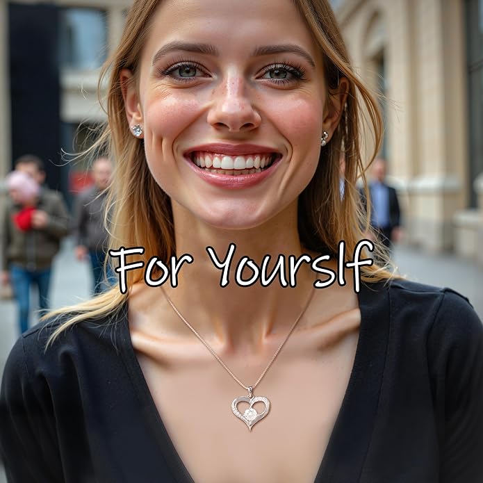 1 Carat Moissanite Heart Pendant Necklace in 925 Sterling Silver – Diamond-Like Sparkle, Romantic Gift for Her, Hypoallergenic & Tarnish-Resistant