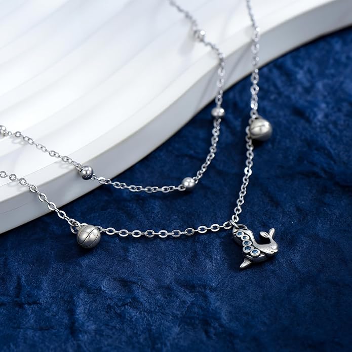 CHIC & ARTSY Womens Sterling Silver Created Opal Layered Anklet Bracelet Dainty Beaded Chain Adjustable 11" Best Friend Anklet