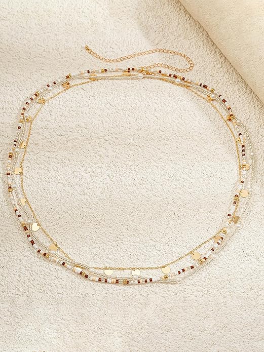 Longita Silver Gold Waist Chain Belly Chain for Women Body Chain Stomach Chains Stacked Waist Jewelry Stackable