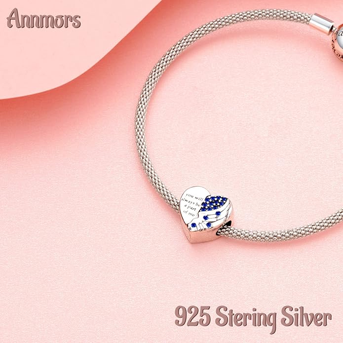 Annmors Charms for Bracelets Family Animal Safety Chains Nature Dangle for Women Bracelets & Necklace Pendant