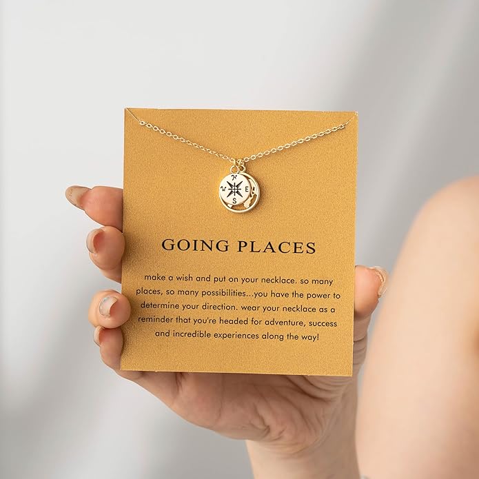 Baydurcan Dainty Gold Necklace for women - 14K Gold Plated Pendant Necklaces Gifts for Friends Sister Mother, Birthday, Christmas, Graduation, Inspirational Gifts