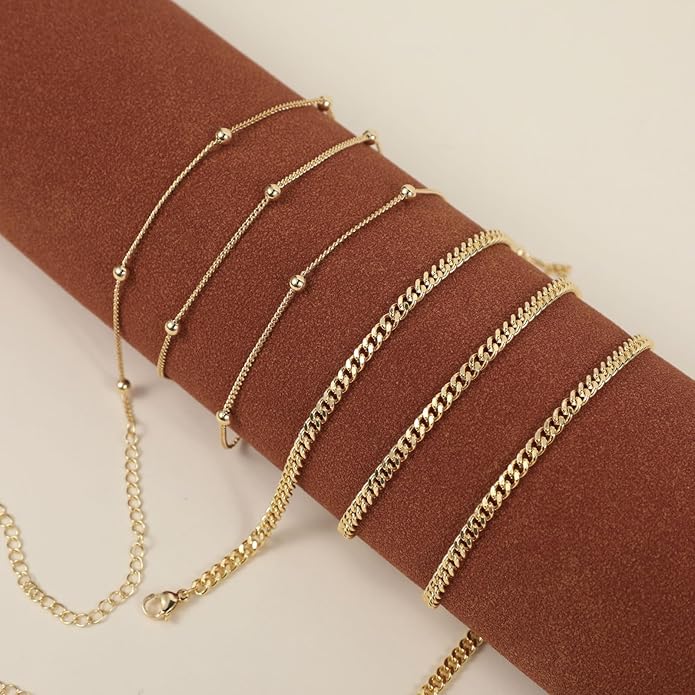 Dainty 2PCS GoldSilver Plated Waist Chains for Women Satellite Pearl Cuban Body Chain Sexy Layered Waist Chain Bikini Belly Chain Summer Beach Jewelry