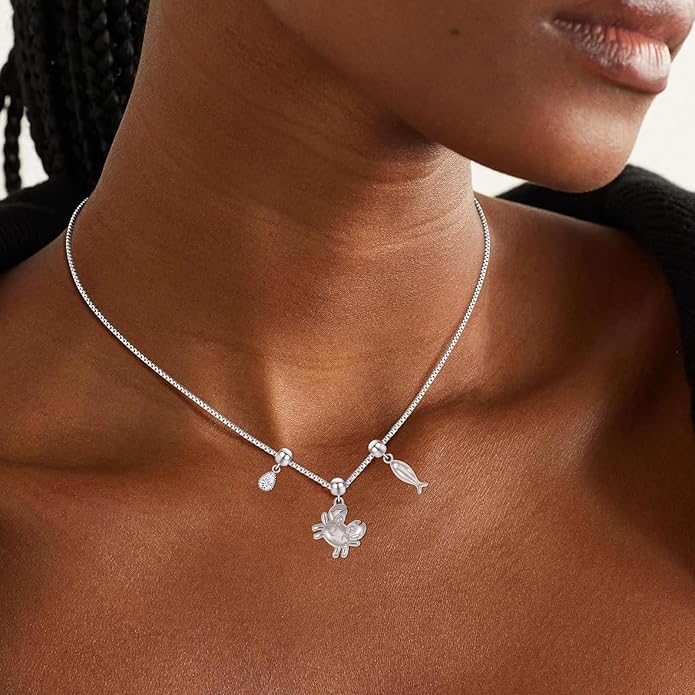 Summer Holiday Necklace,Dainty Chain, Charm Necklace For Women,Cute Cat Charm,Natural Pearls,18k Gold Plated,Choose Your Favorite Charm, Change Easily