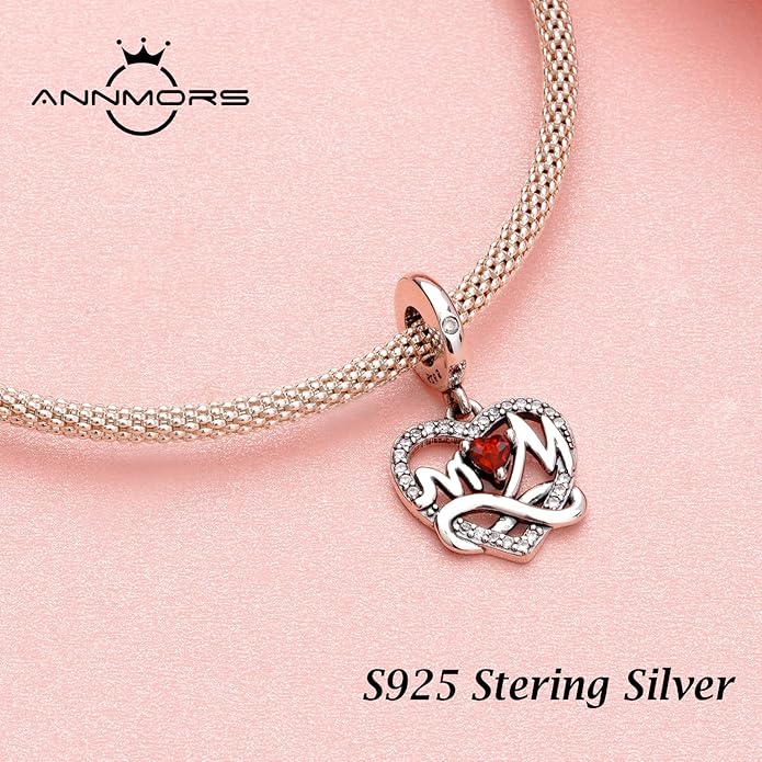 Annmors Charms for Bracelets Family Animal Safety Chains Nature Dangle for Women Bracelets & Necklace Pendant