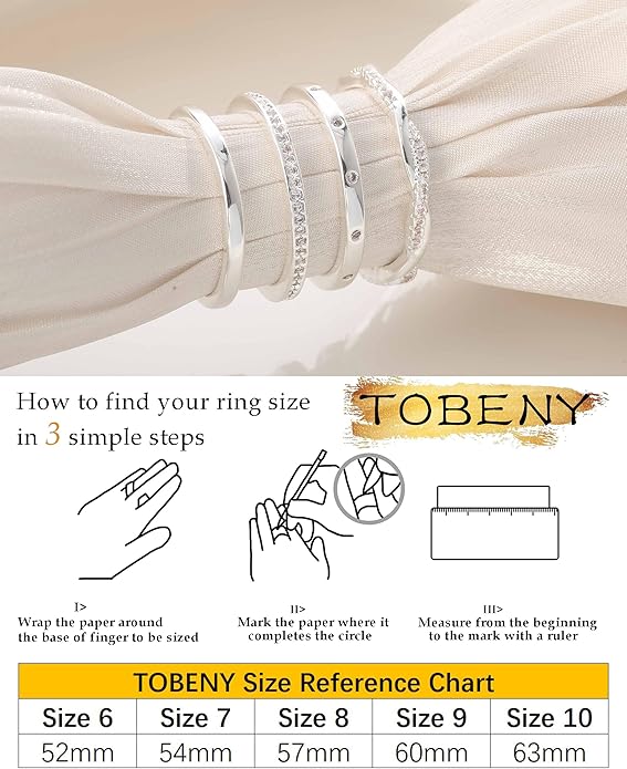 TOBENY Stackable Silver Gold Rings for Women Non Tarnish 14K Gold Plated Cubic Zirconia Ring Set Trendy Dainty Engagement Wedding Bands Thumb Rings Stacking Promise Statement Rings Jewelry Size 6-10