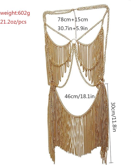 Connie Cloris Women's Sexy Suit Body Chain