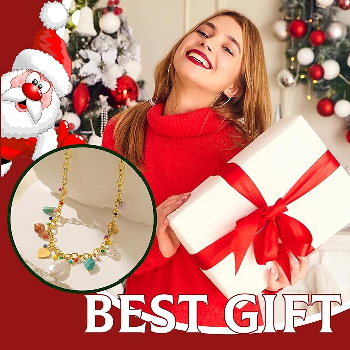 Choistily Charm Necklace Dainty Gold Western Outfit Beach Jewelry for Women Trendy Cowgirl Accessories for Women Gold Bow Sea Shell Pendant Necklace Preppy Stuff Summer Jewelry 2025