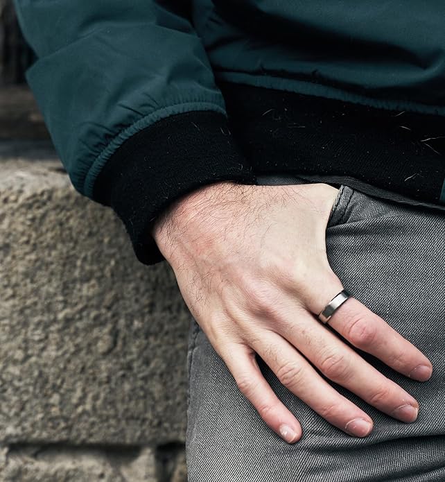 TIGRADE Titanium Rings 4MM 6MM 8MM 10MM Wedding Band in Comfort Fit Matte for Men Women Size 3-15