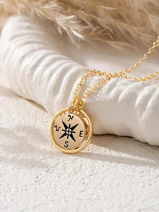 Baydurcan Dainty Gold Necklace for women - 14K Gold Plated Pendant Necklaces Gifts for Friends Sister Mother, Birthday, Christmas, Graduation, Inspirational Gifts