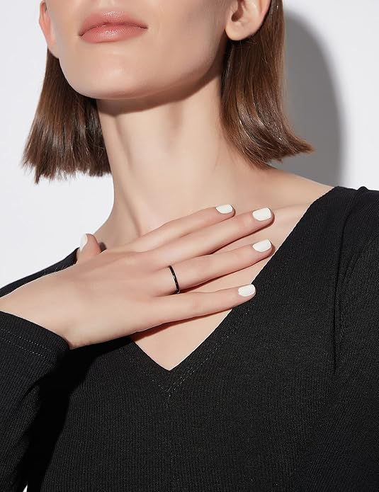 Greenpod 2mm 4mm 6mm Tungsten Wedding Bands Ring for Women Men Rose Gold/Silver/Gold/Black Polished Slim Engagement Promise Rings Comfort Fit Size 4-13