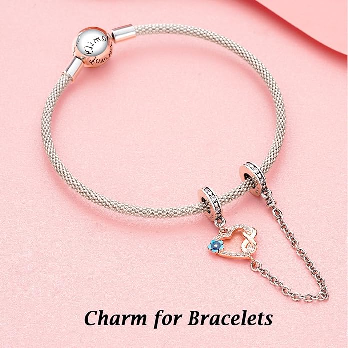 Annmors Charms for Bracelets Family Animal Safety Chains Nature Dangle for Women Bracelets & Necklace Pendant