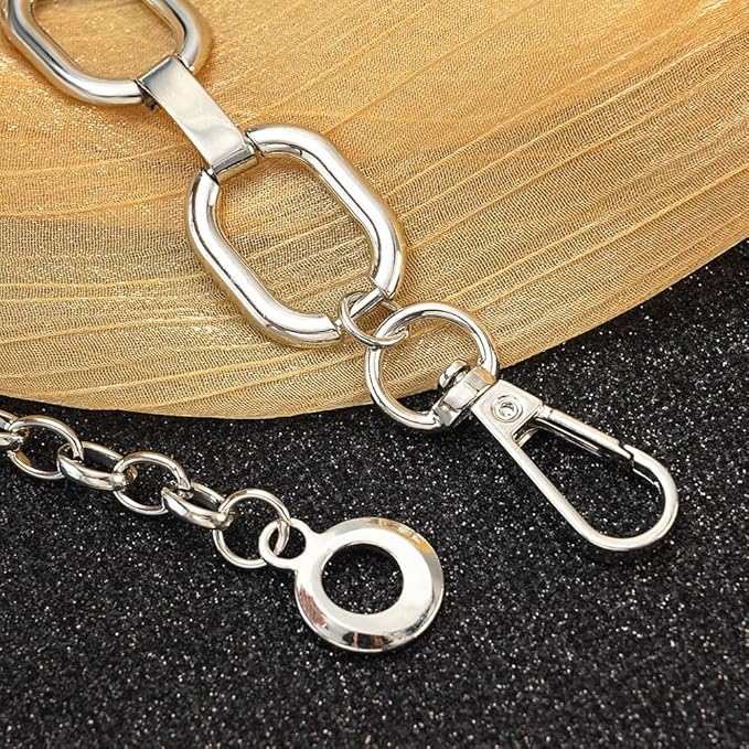 Women's Chain Belt Metal Waist Belt Chunky Belly Link Belt