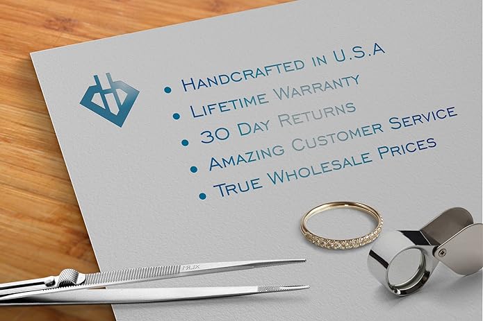 IGI Certified LAB Grown 3 Stone 14K White Gold Round Diamond Engagement Ring Wedding Ring for Women (E-F Color, SI Clarity)