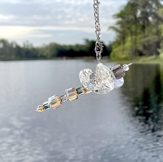Dragonfly Gift - Crystal Dragonfly Charm - Rainbow Maker - Prism Suncatcher for Garden, Home, Car and Window Decor - Gifts for Mom and Grandma