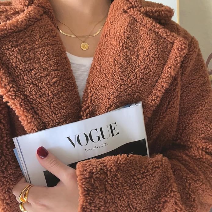 Hey Harper Gold Ring for Women - Gold Plated Stacking Waterproof & Sweatproof Jewerly Ring - Everday Non Tarnish Cute Fashion Circle Rings