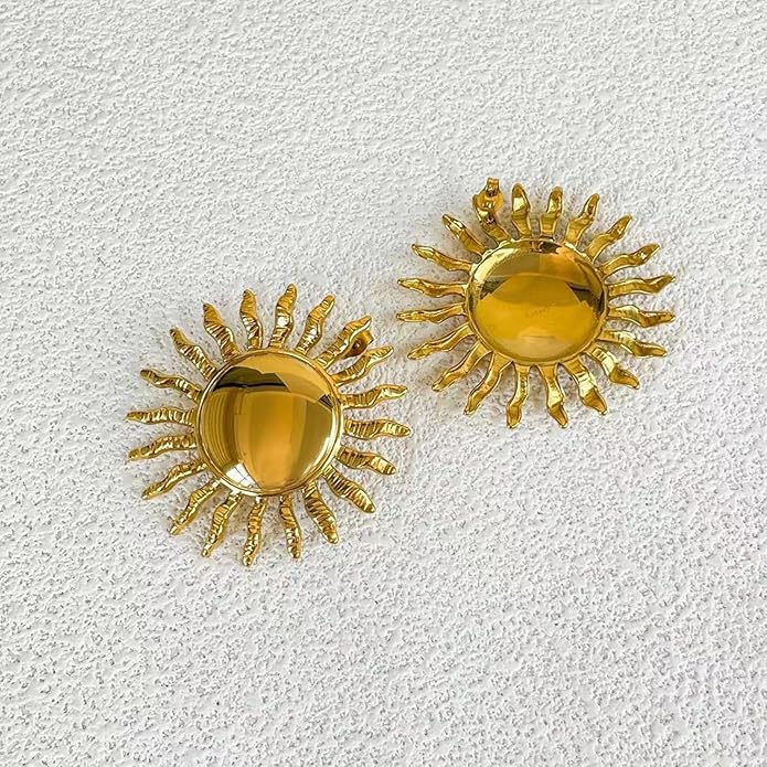 Chunky Retro Heart Necklace for Women Antique Layer Beach Ocean Moon Stars Western Boho Charm Necklaces Retro Link Chain Jewelry