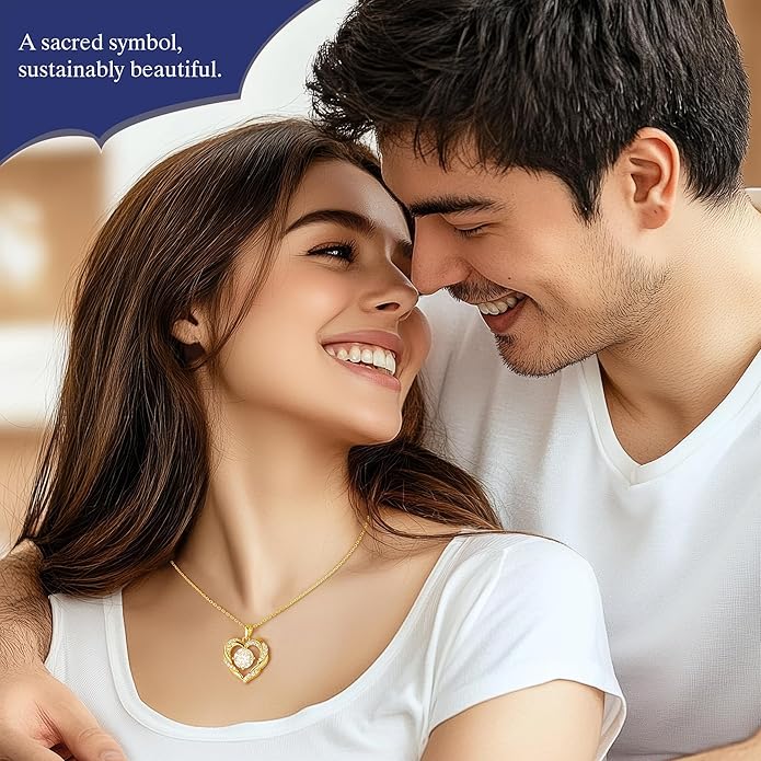 MOOSEA Moissanite Necklace for Women, 1-3 Carat D Color VVS1 Clarity Moissanite Heart Pendant Necklaces Anniversary Birthday Gifts for Wife Mom Daughter 925 Sterling Silver Necklace