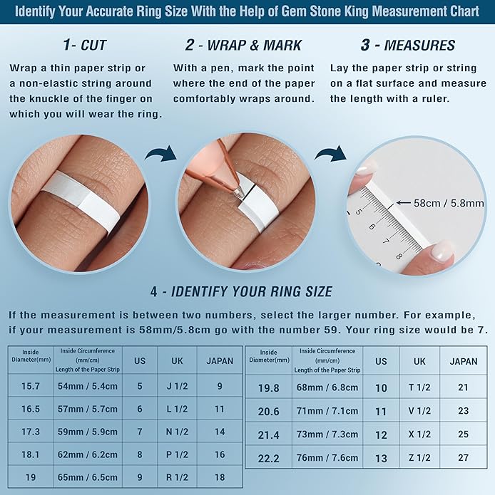 Gem Stone King 14K White Gold Moissanite Solitaire Engagement Ring For Women | 0.80 Cttw | Round 6MM | Gold Ring For Women | Available In Size 5,6,7,8,9