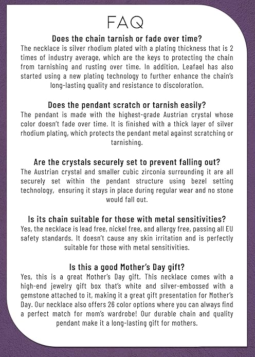 Necklaces for Women, Infinity Love Birthstone Heart Crystal Pendant, Birthday Jewelry Gifts for Her, Mom, and Wife, Silver Plated, 18 plus 2 inch Adjustable Chain