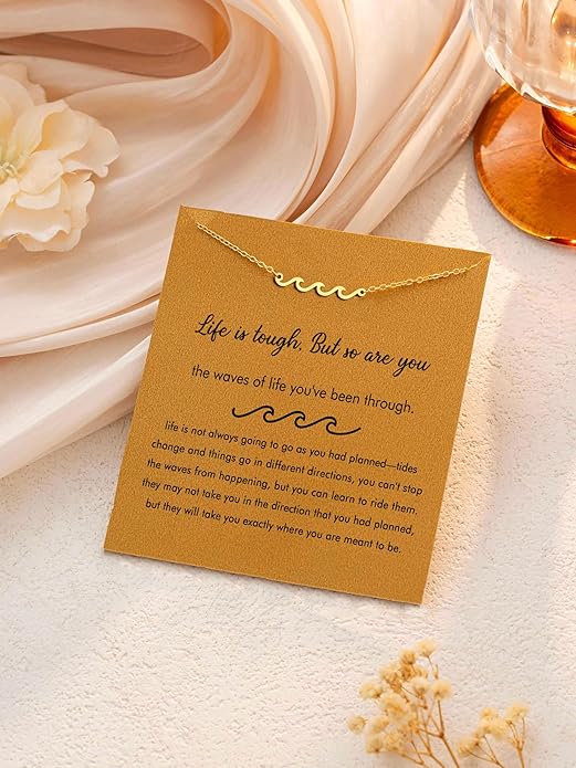 Baydurcan Dainty Gold Necklace for women - 14K Gold Plated Pendant Necklaces Gifts for Friends Sister Mother, Birthday, Christmas, Graduation, Inspirational Gifts