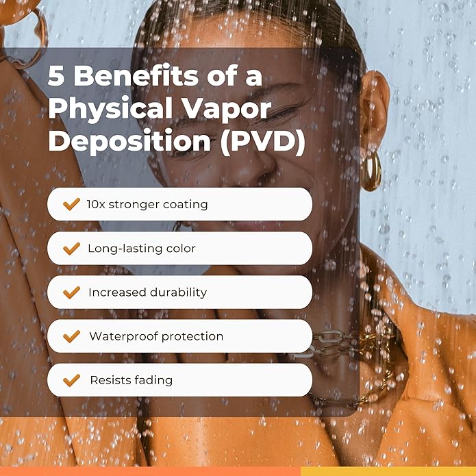 Hey Harper Gold Ring for Women - Gold Plated Stacking Waterproof & Sweatproof Jewerly Ring - Everday Non Tarnish Cute Fashion Circle Rings