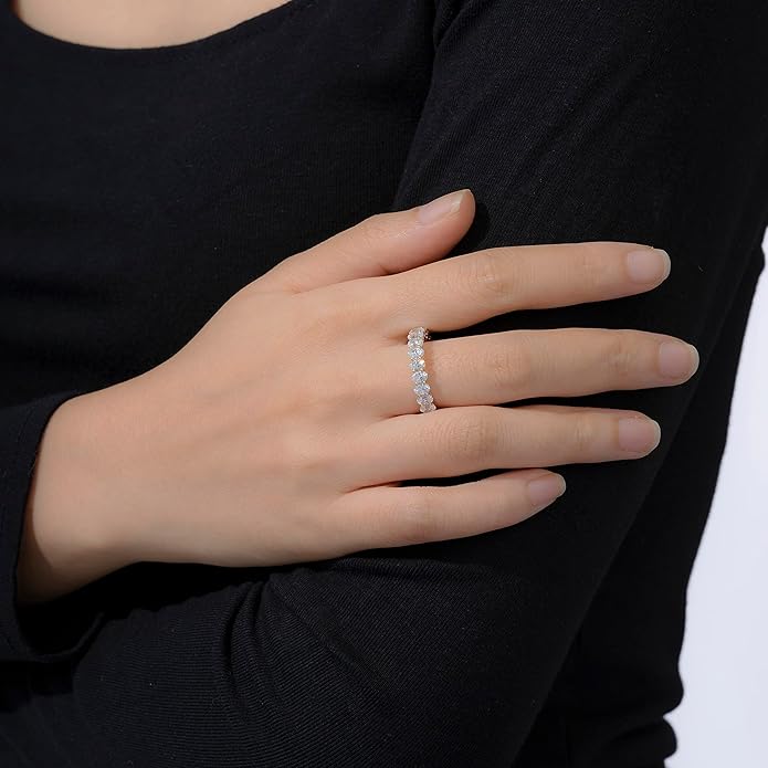 Amazon Essentials 14K Gold Plated Cubic Zirconia Stackable Statement Ring