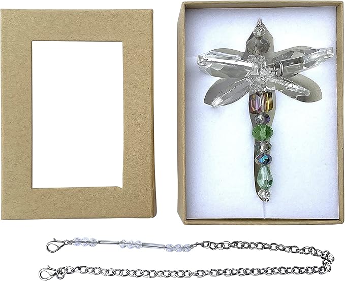 Crystal Dragonfly Blue Green