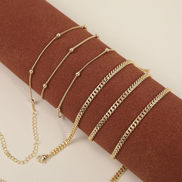 Body Chain for Women 14K Gold Plated Waist Beads Chain Gold Belly Belt Body Chains Waterproof Adjustable Sexy Bikini Beach Body Jewelry Daily Belts Gifts for Women 26.5-33Inch