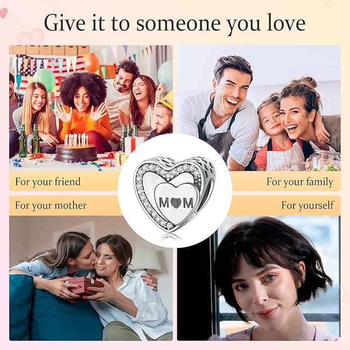 Annmors Charms for Bracelets Family Animal Safety Chains Nature Dangle for Women Bracelets & Necklace Pendant